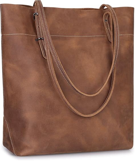 S Zone Womens Vintage Genuine Leather Handbag Shoulder Bag Satchel Tote