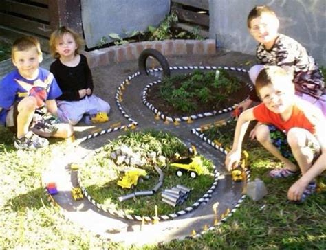 Backyard Race Car Track An Easy Diy The Whoot Outdoor Car Track For