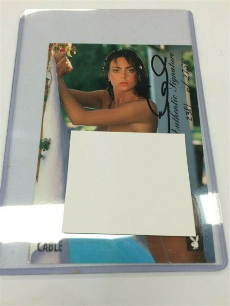 Playboy Trading Card June Jumbo Signature Case Card Tawnni Cable Ebay