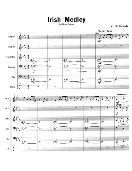 Irish Medley Free Music Sheet