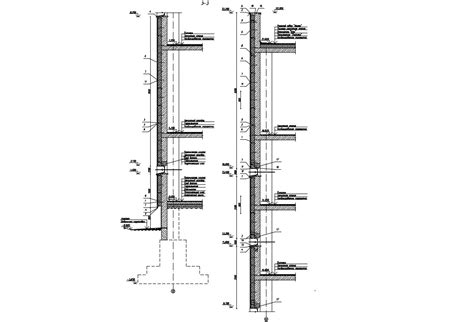 Wall Section Detail Drawing CAD File Free - Cadbull