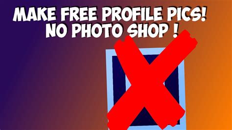How To Make Your Own Youtube Profile Pic For Free No Photoshop Youtube