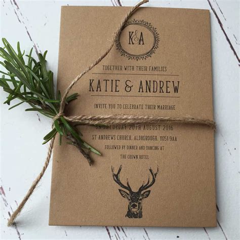 rustic wedding invitations and stationery wagtail designs