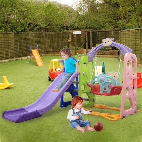 Abcnature Slides For Kids Toddler Slide And Swing Set Kids Indoor