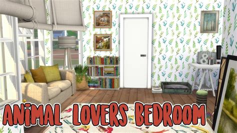 Sims 4 Speed Build Animal Lovers Bedroom Youtube