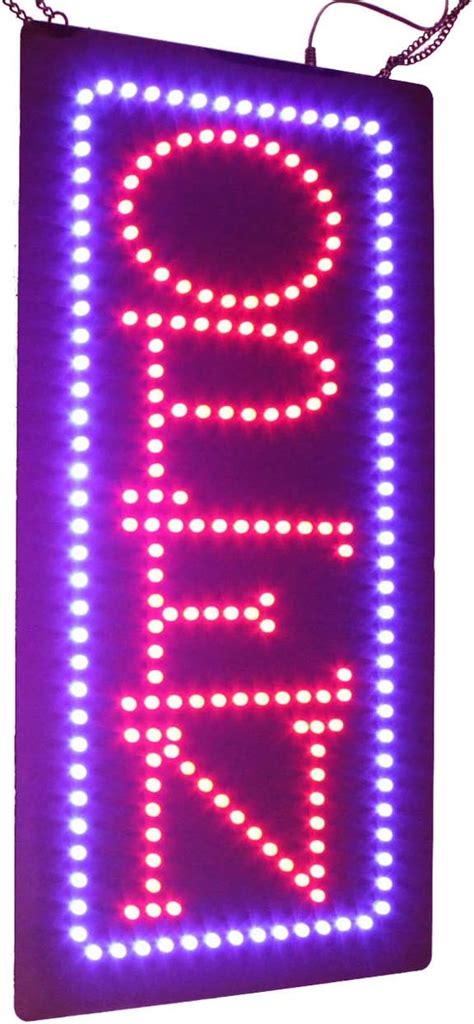 Buy Vertical Open Sign 24 Topking Signage Led Neon Open Store