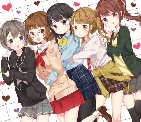Anime Best Friends Wallpaper