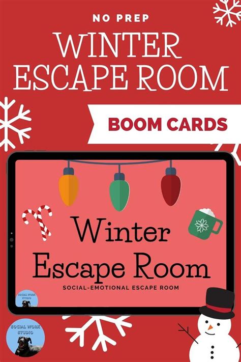 Winter Escape Room Social Emotional Learning Boom Cards Video