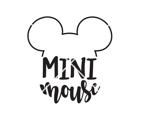 Disney Svg Mini Mouse Mickey Shirt Decal Transfer Vinyl Svg Etsy