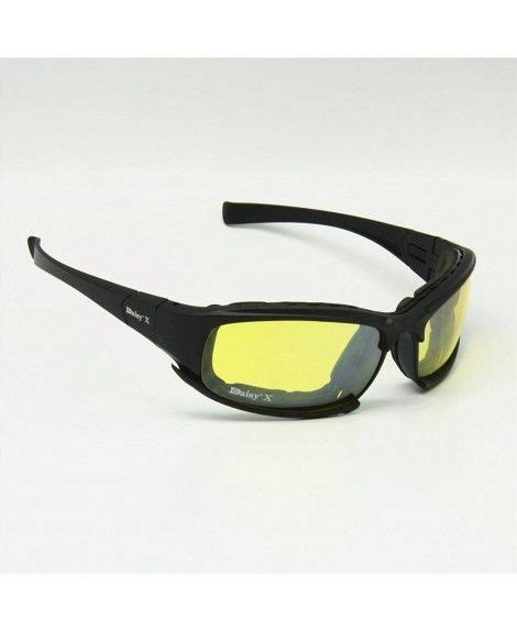 Polarized Daisy X7 Army Sunglasses Military Goggles 4 Lens Kit Men War Game
