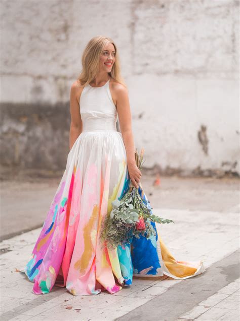 Our Favorite Wedding Dresses With A Pop Of Color Green Wedding Shoes