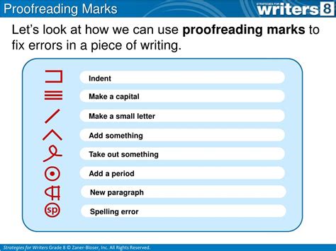 Ppt Proofreading Marks Powerpoint Presentation Free Download Id