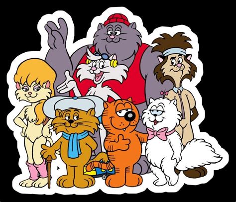Heathcliff And Gang Sticker 3 Inch Usa The Catillac Cats Indooroutdoor