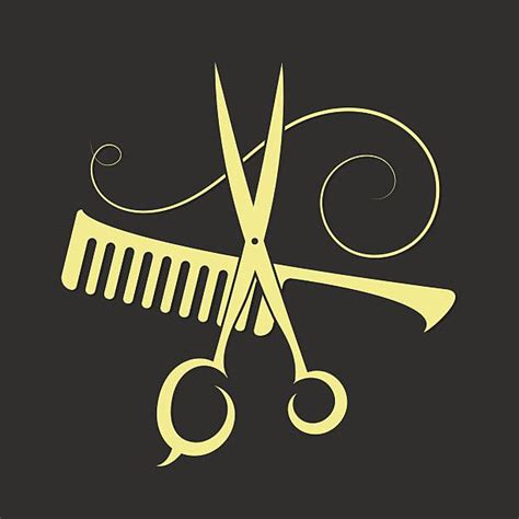 Scissors and Comb for beauty salon ilustración de arte vectorial Beauty salon business cards