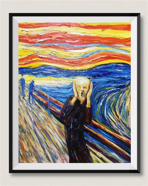 Handmade Reproduction Van Gogh The Scream Oil Painting On Canvas