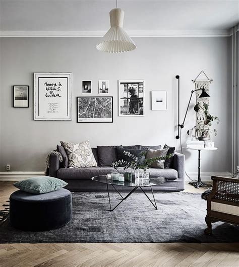 This living room screams sophisticated, with a dramatic combination of light and dark. 110 SUPER DARK GREY LIVING ROOM IDEAS #livingroom # ...