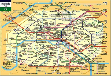 Carte De Paris Metro Carte