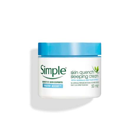 Water Boost Skin Quench Sleeping Cream Simple® Skincare