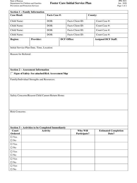 Form Pps3031 Download Printable Pdf Or Fill Online Foster