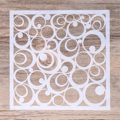 Geometric Stencil For Painting Painting Stencil Diy Decor Etsy