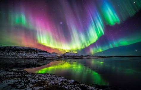 Wallpaper Colors Night Northern Lights Images For