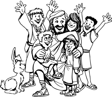Easter lambs and jesus's cross coloring page from easter category. printable pages | Free Colors | Bible coloring pages ...