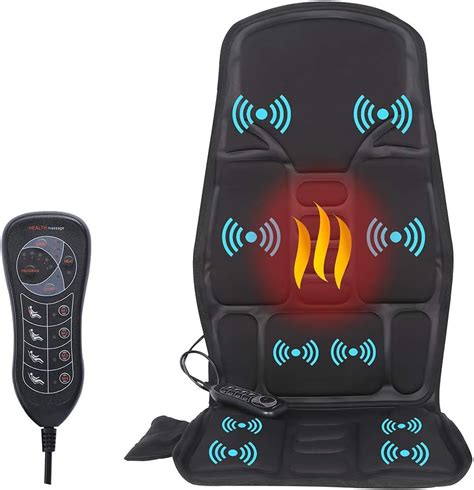 Idodo Vibration Back Massage Cushion Massager Chair Pad With Heat 10 Vibrating
