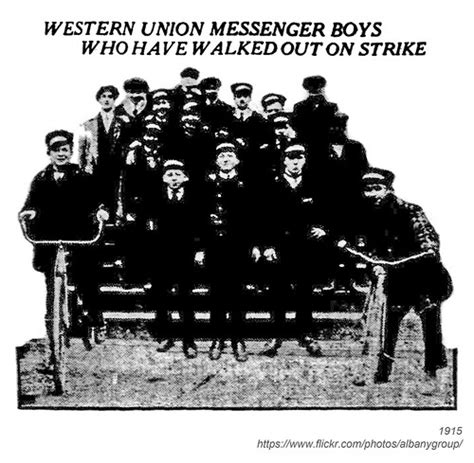 1915 Telegraph Boys Strike A Postcard Depicting Albanys T Flickr
