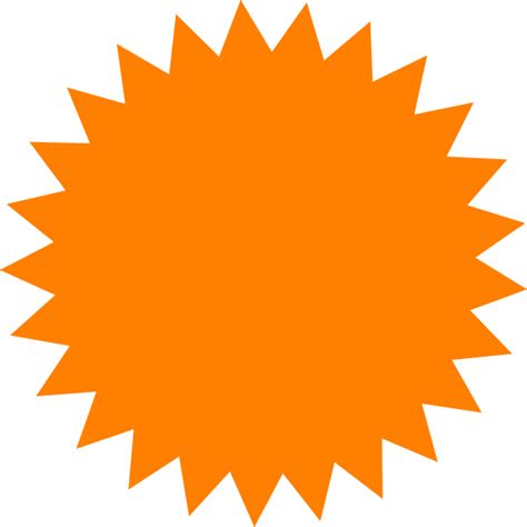 Red Sun Star Clip Art At Vector Clip Art Online Royalty
