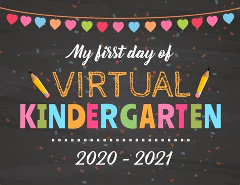 Copy Of Kindergarten Sign Back To School Postermywall
