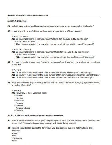 9 Market Survey Questionnaire Templates In Pdf Doc