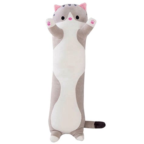 Long Cat Pillow Plush Stuffed Animal Etsy
