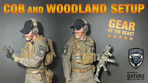 Cqb And Woodland Setup Airsoft Loadout Plate Carrier And Chest Rig