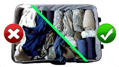 Army Packing Hack How To Pack Luggage Like A Pro For Travel Space