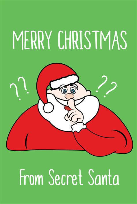 Merry Christmas From Secret Santa Wine Label From Pheasant Plucker