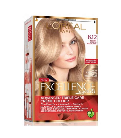 It all comes down to the placement of your. L'Oreal Excellence Creme Hair Colour, 8.12 Natural Frosted ...