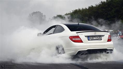 C63 AMG Doing An Epic Burnout By Lennard Laar On Flickr Mercedes