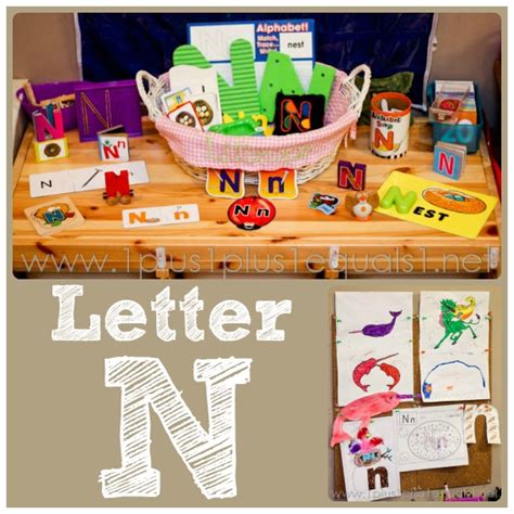 Home Preschool ~ Letter N  1+1+1=1