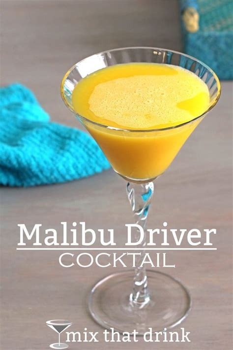 This is one of the easiest malibu mixed drink cocktail recipes to make. Malibu Driver drink recipe | Coconut rum, The o'jays and ...