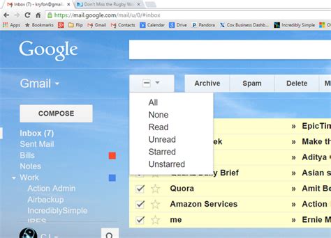 Inbox Email Unread Messages Gmail Foto Kolekcija