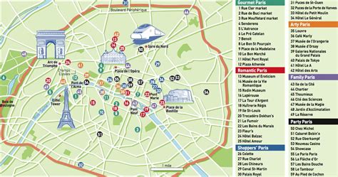 Harta Obiectivelor Turistice Din Paris Profu De Geogra