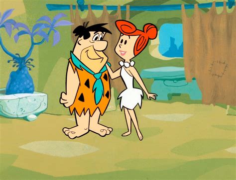 The Flintstones Fred And Wilma Publicity Cel Hanna Barbera S