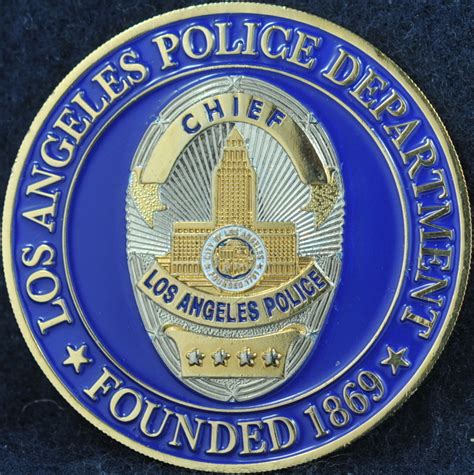 Us Los Angeles Police Department Founded 1869 Challengecoinsca