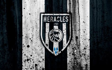 Suffering the vengeful persecution of hera, heracles faced continual. Download wallpapers FC Heracles, 4k, Eredivisie, grunge, logo, soccer, football club ...