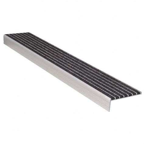 Wooster Products Black Extruded Aluminum Stair Nosing Installation