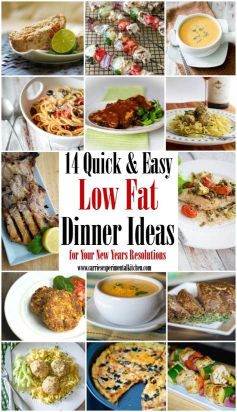 14 Quick And Easy Low Fat Dinner Ideas Carries Experimental Kitchen