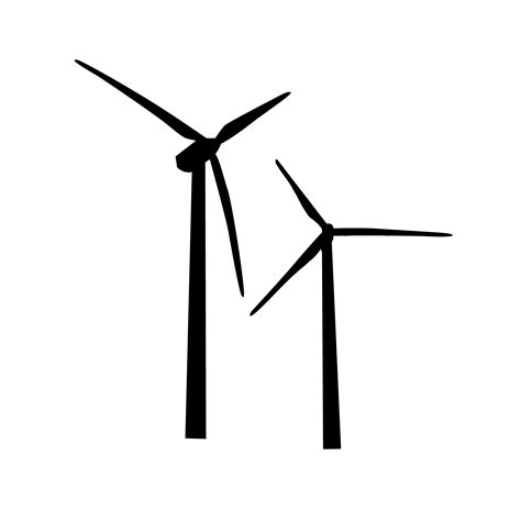 Icon Of Wind Turbine Vector Technology Illustrations ~ Creative Market