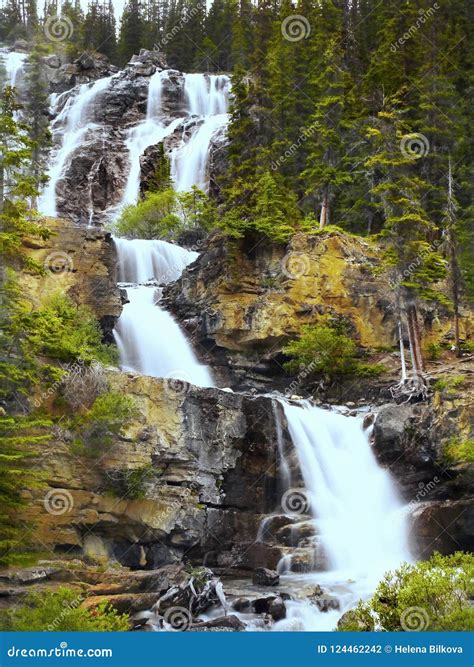 Cascadas Hermosas Canadiense Montañas Rocosas Columbia Británica