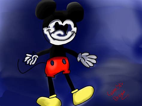 Creepy Mickey Mouse By Gamestrdrawz On Deviantart
