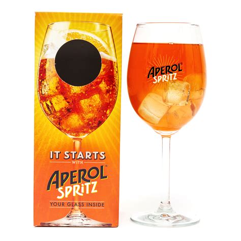 Hd00.41drink splash with ice cubes. Limited Edition Aperol Spritz Stemmed Cocktail Glass 51cl ...